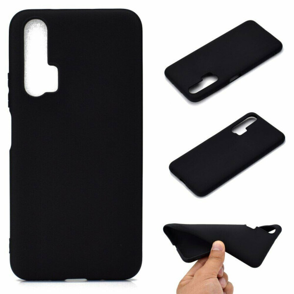 

Силиконовый (TPU) чехол Deexe Matte Case для Huawei Honor 20 Pro - Black