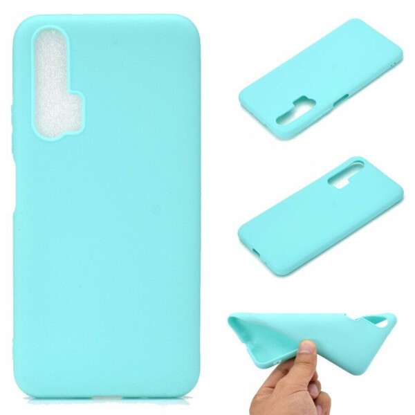 

Силиконовый (TPU) чехол Deexe Matte Case для Huawei Honor 20 Pro - Cyan