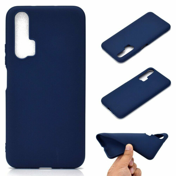 

Силиконовый (TPU) чехол Deexe Matte Case для Huawei Honor 20 Pro - Blue