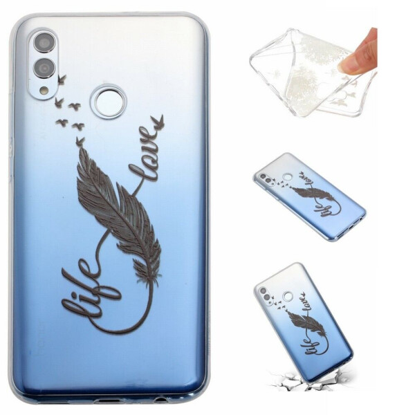 

Силиконовый (TPU) чехол Deexe Life Style для Huawei Honor 10 Lite - Black Quill Pen