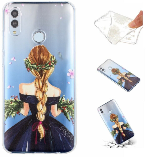 

Силиконовый (TPU) чехол Deexe Life Style для Huawei Honor 10 Lite - Charming Girl