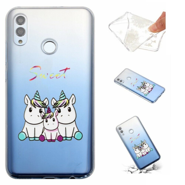 

Силиконовый (TPU) чехол Deexe Life Style для Huawei Honor 10 Lite - Sweet Unicorneds