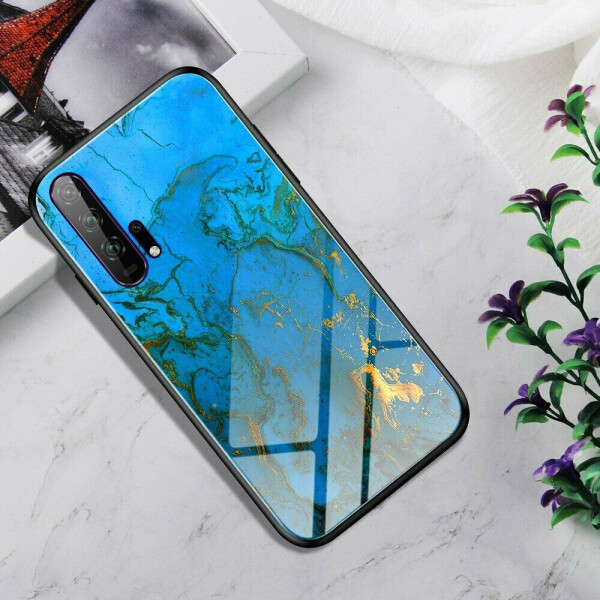 

Защитный чехол Deexe Gradient Pattern для Huawei Honor 20 Pro - Blue/Gold