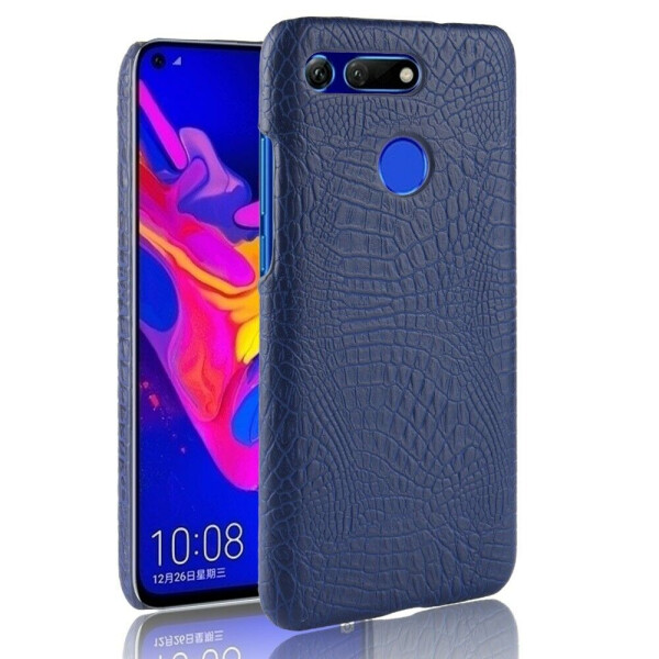 

Защитный чехол Deexe Croco Style для Huawei Honor V20 / View 20 - Dark Blue