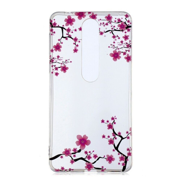 

Силиконовый (TPU) чехол Deexe Life Style для Nokia 6 (2018) / Nokia 6.1 - Plum Blossom