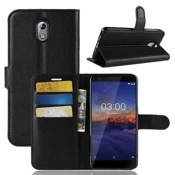 

Чехол-книжка Deexe Book Type для Nokia 3 2018 / Nokia 3.1 - Black