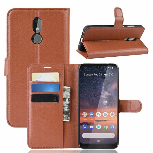 

Чехол-книжка Deexe Book Type для Nokia 3.2 - Brown