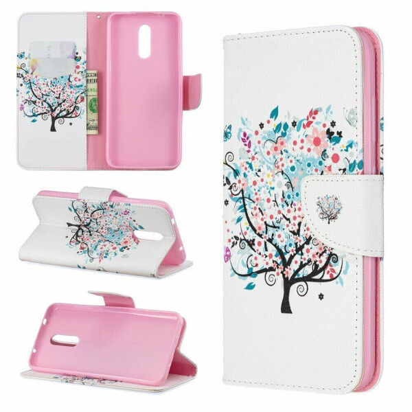 

Чехол-книжка Deexe Color Wallet для Nokia 3.2 - Flowered Tree