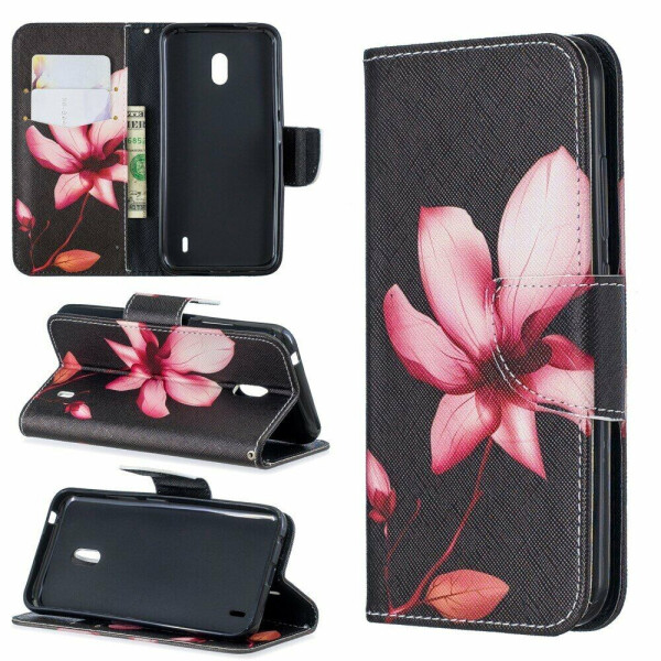 

Чехол-книжка Deexe Color Wallet для Nokia 2.2 - Flower Pattern