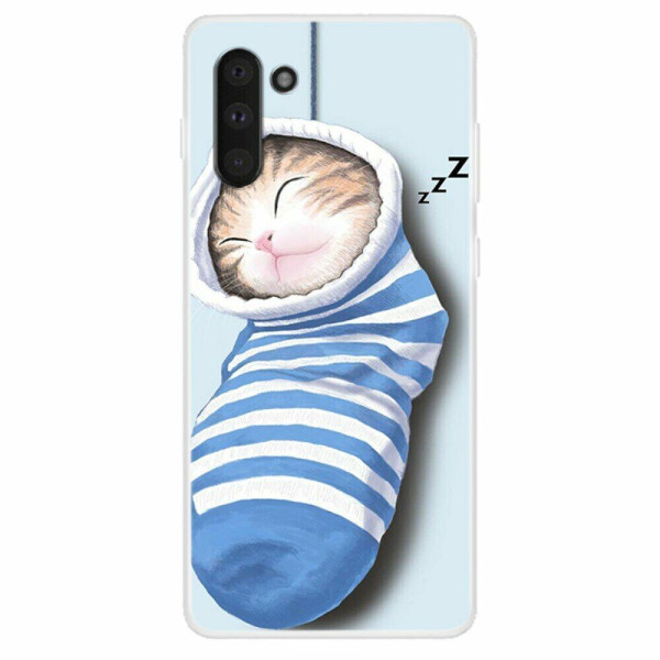 

Силиконовый (TPU) чехол Deexe Life Style для Samsung Galaxy Note 10 (N970) - Cat