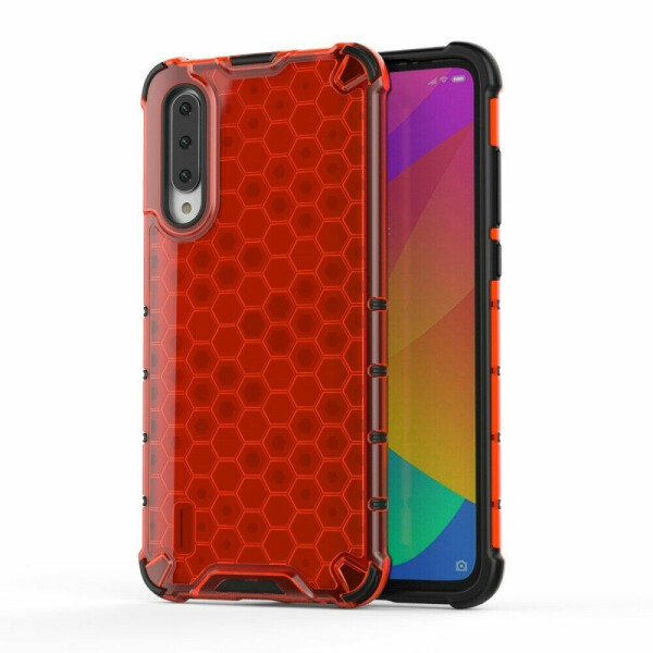 

Защитный чехол Deexe Honeycomb Series для Xiaomi Mi A3 / Mi CC9e - Red