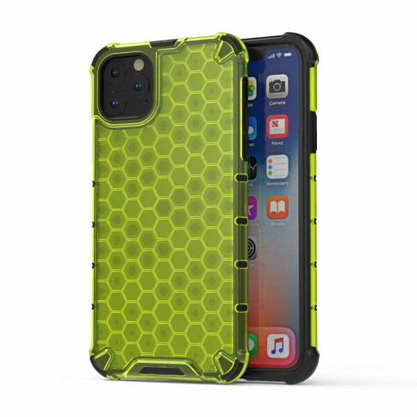 

Защитный чехол Deexe Honeycomb Series для Apple iPhone 11 Pro Max - Green