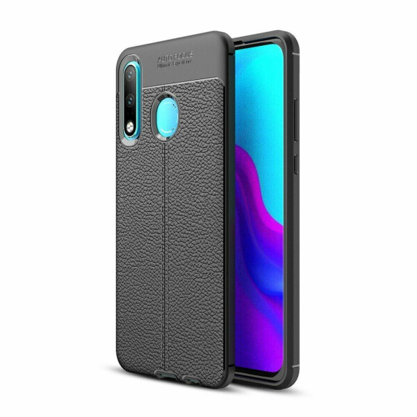 

Защитный чехол Deexe Leather Cover для Huawei P30 Lite - Black