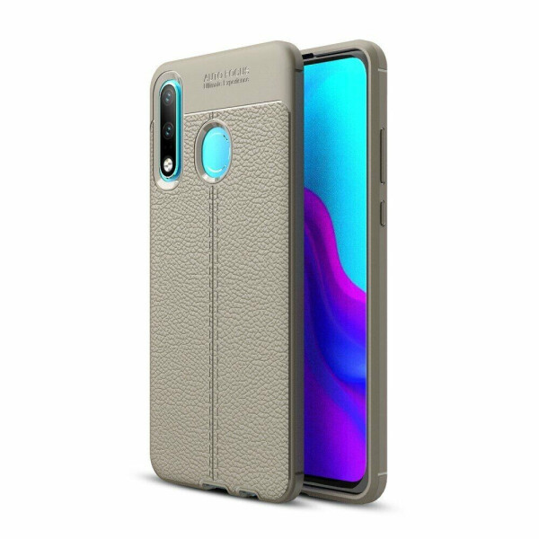 

Защитный чехол Deexe Leather Cover для Huawei P30 Lite - Grey