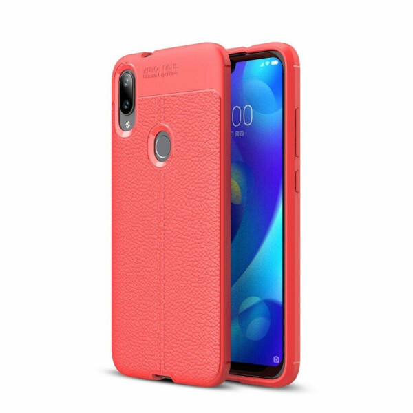 

Защитный чехол Deexe Leather Cover для Xiaomi Mi Play - Red