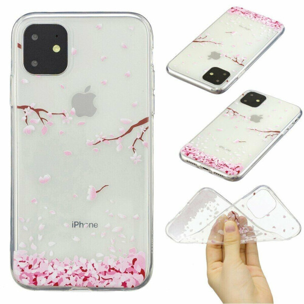 

Силиконовый (TPU) чехол Deexe Pretty Glossy для Apple iPhone 11 Pro - Cherry Blossom Petal