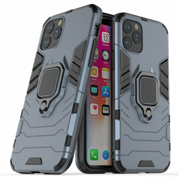 

Защитный чехол Deexe Hybrid Case для Apple iPhone 11 Pro - Dark Blue