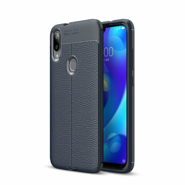 

Защитный чехол Deexe Leather Cover для Xiaomi Mi Play - Dark Blue
