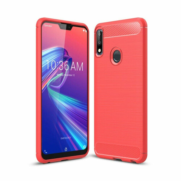 

Защитный чехол UniCase Carbon для ASUS Zenfone Max Pro (M2) ZB631KL - Red
