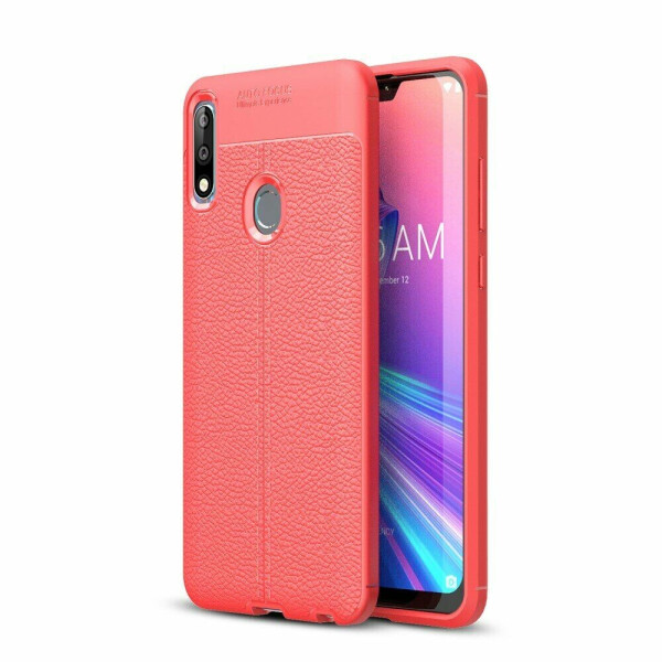 

Защитный чехол Deexe Leather Cover для ASUS Zenfone Max Pro (M2) ZB631KL - Red