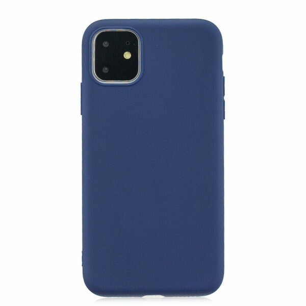

Силиконовый (TPU) чехол Deexe Matte Case для Apple iPhone 11 Pro - Dark Blue