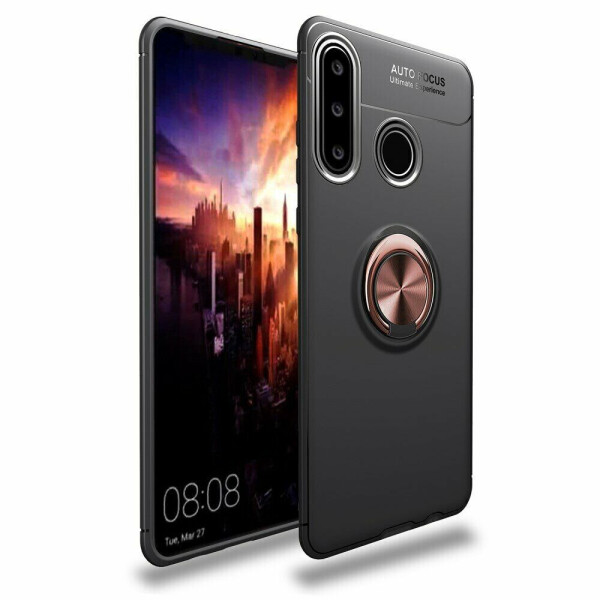 

Защитный чехол UniCase Magnetic Ring для Huawei P30 Lite - Black / Rose Gold
