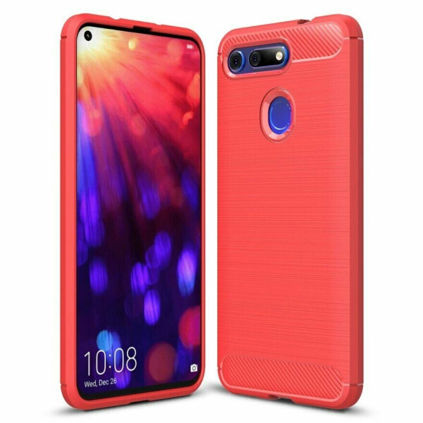

Защитный чехол UniCase Carbon для Huawei Honor V20 / View 20 - Red