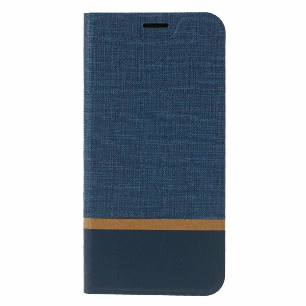 

Чехол-книжка Deexe Lines Texture для Huawei Honor V20 / View 20 - Blue