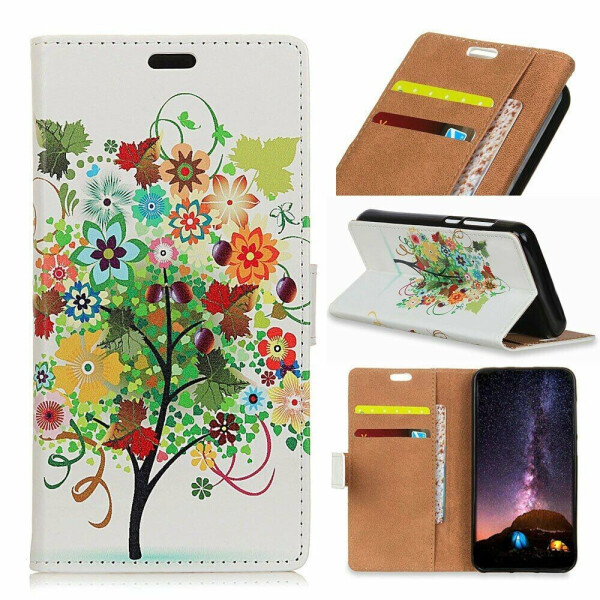 

Чехол Deexe Life Style Wallet для Huawei Y7 (2019) - Flowers Tree with Fruits