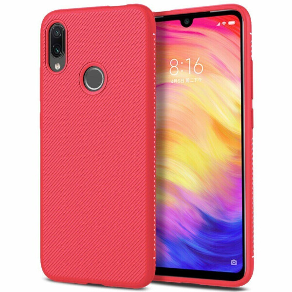 

Защитный чехол UniCase Twill Soft для Xiaomi Redmi Note 7 / Note 7 Pro - Red