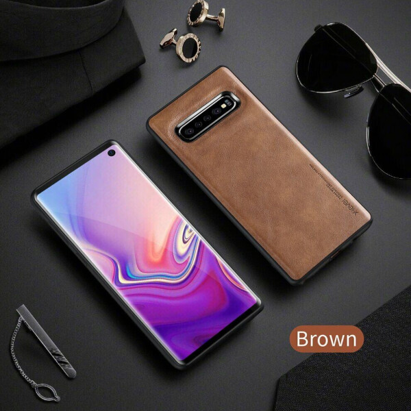 

Защитный чехол X-LEVEL Leather Back Cover для Samsung Galaxy S10 (G973) - Brown