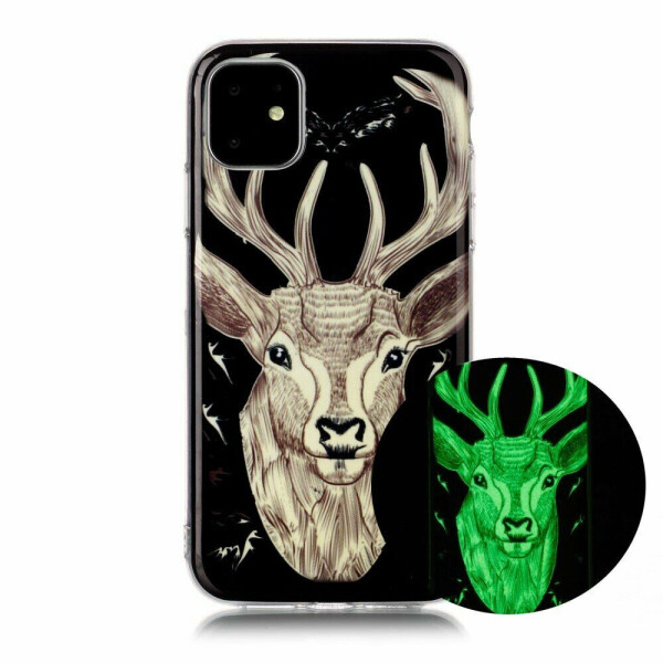 

Силиконовый (TPU) чехол Deexe LumiCase для Apple iPhone 11 - Elk Luminous TPU