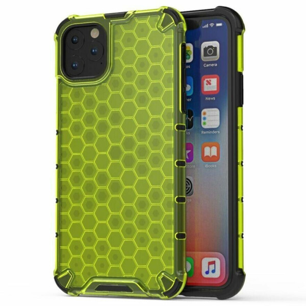 

Защитный чехол Deexe Honeycomb Series для Apple iPhone 11 - Green