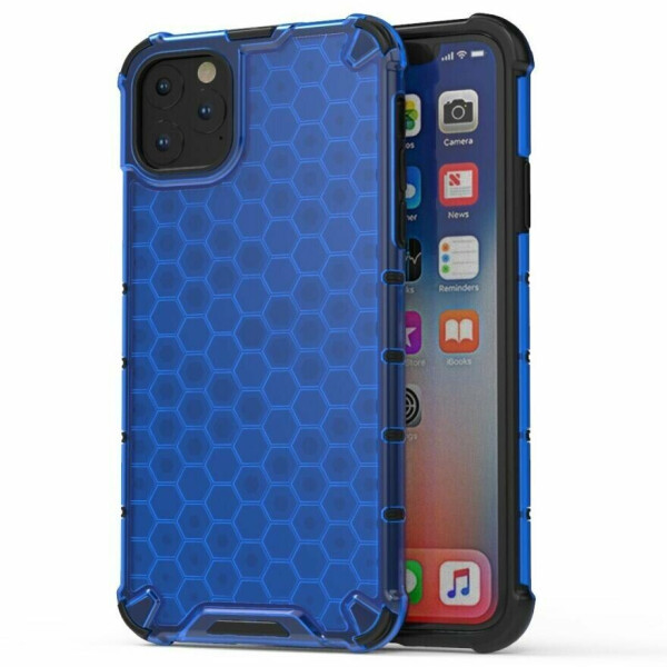 

Защитный чехол Deexe Honeycomb Series для Apple iPhone 11 - Blue