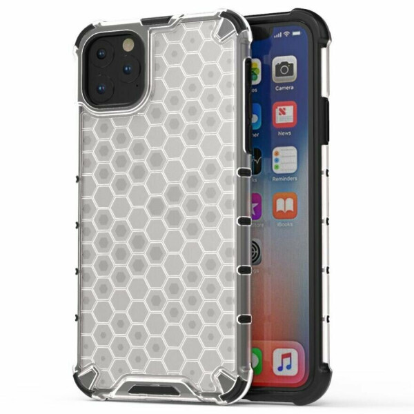 

Защитный чехол Deexe Honeycomb Series для Apple iPhone 11 - White