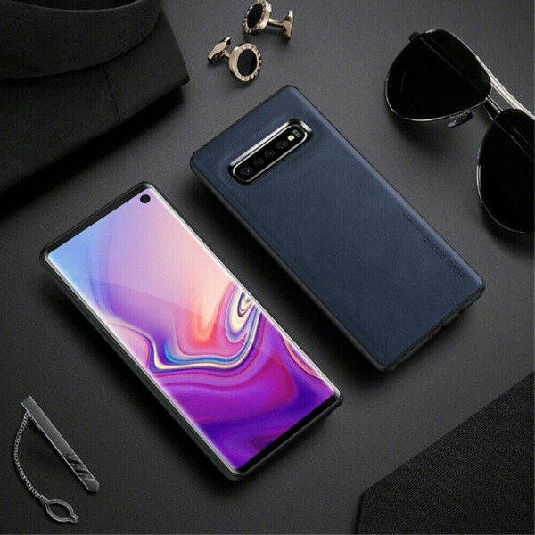 

Защитный чехол X-LEVEL Leather Back Cover для Samsung Galaxy S10 Plus (G975) - Blue