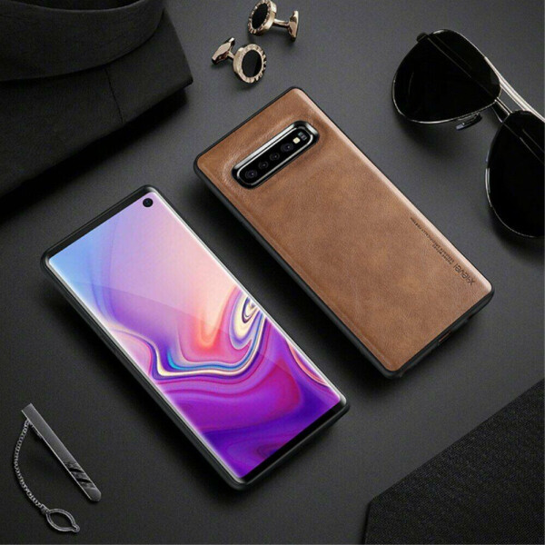 

Защитный чехол X-LEVEL Leather Back Cover для Samsung Galaxy S10 Plus (G975) - Brown