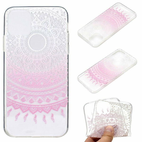 

Силиконовый (TPU) чехол Deexe Pretty Glossy для Apple iPhone 11 - Pink Mandala