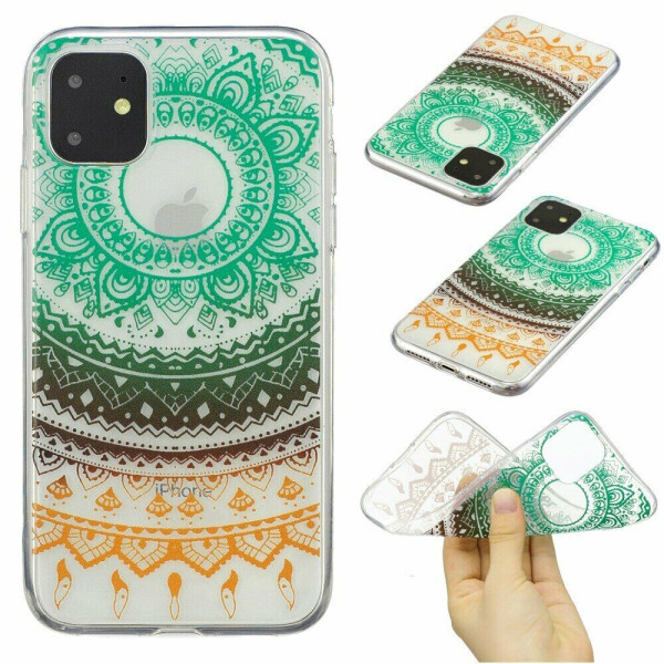 

Силиконовый (TPU) чехол Deexe Pretty Glossy для Apple iPhone 11 - Malanda Flower