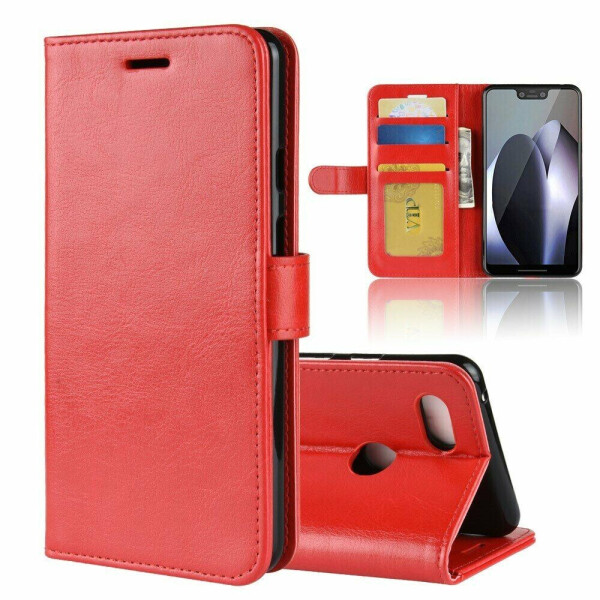 

Чехол-книжка Deexe Wallet Style для Google Pixel 3 XL - Red