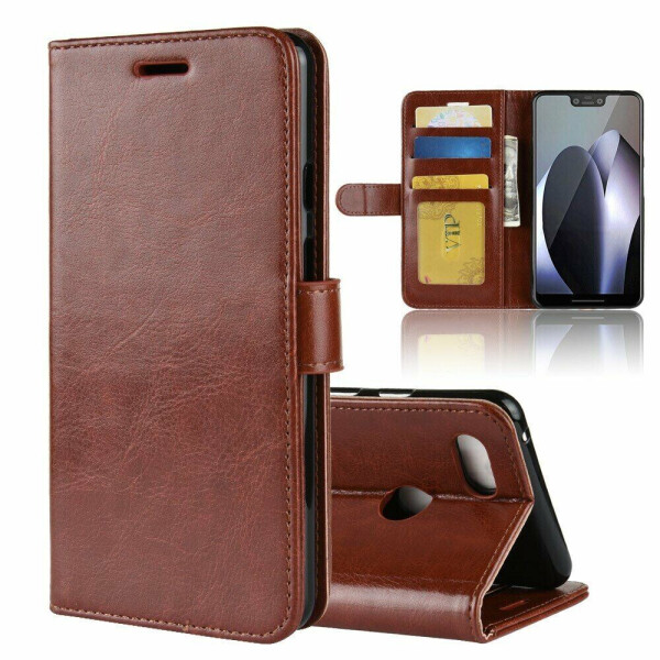 

Чехол-книжка Deexe Wallet Style для Google Pixel 3 XL - Brown