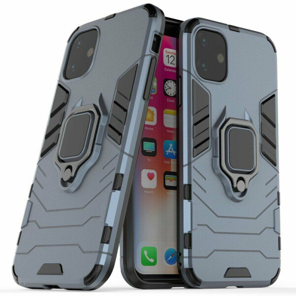 

Защитный чехол Deexe Hybrid Case для Apple iPhone 11 - Dark Blue