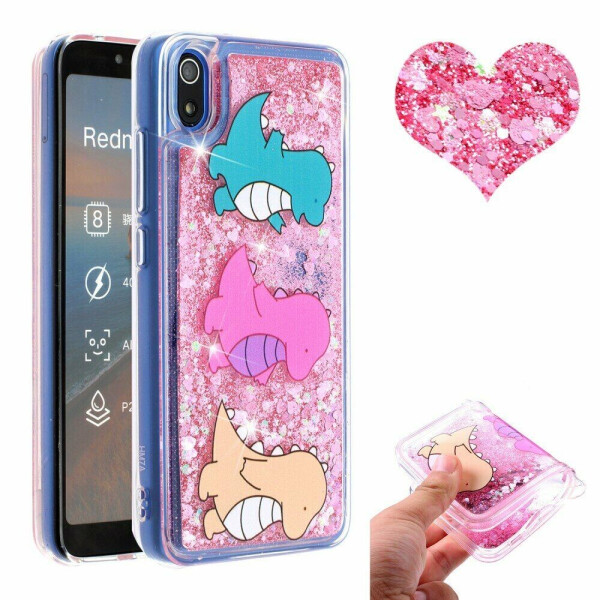 

Силиконовая (TPU) накладка Deexe Fashion Glitter для Xiaomi Redmi 7A - Cute Dinosaur
