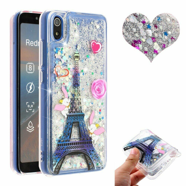 

Силиконовая (TPU) накладка Deexe Fashion Glitter для Xiaomi Redmi 7A - Eiffel Towel