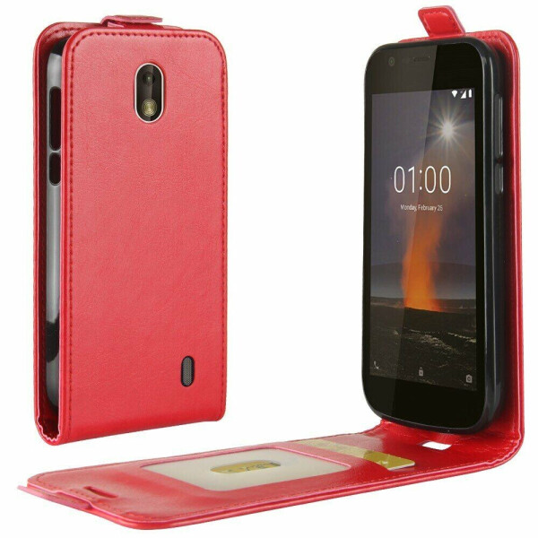 

Чехол Deexe Flip Case для Nokia 1 - Red
