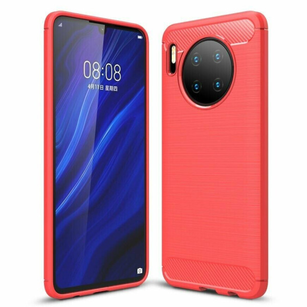 

Защитный чехол UniCase Carbon для Huawei Mate 30 - Red