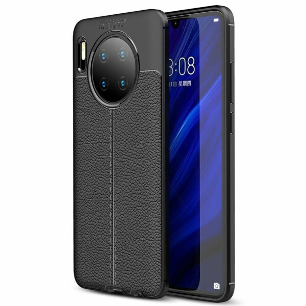 

Защитный чехол Deexe Leather Cover для Huawei Mate 30 - Black