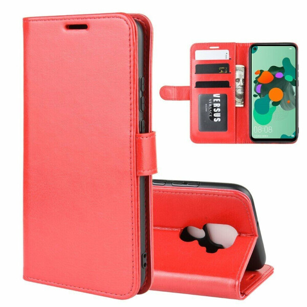 

Чехол-книжка Deexe Wallet Style для Huawei Mate 30 Lite - Red