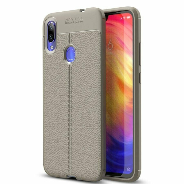 

Защитный чехол Deexe Leather Cover для Xiaomi Redmi Note 7 / Note 7 Pro - Grey