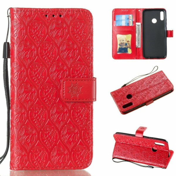 

Чехол UniCase Leaf Wallet для Huawei P Smart (2019) / Honor 10 Lite - Red